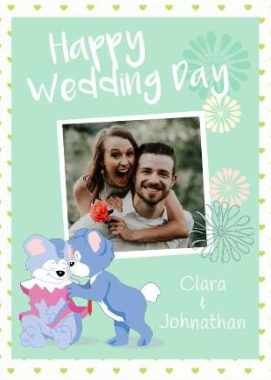 Personalised balloons birthday card